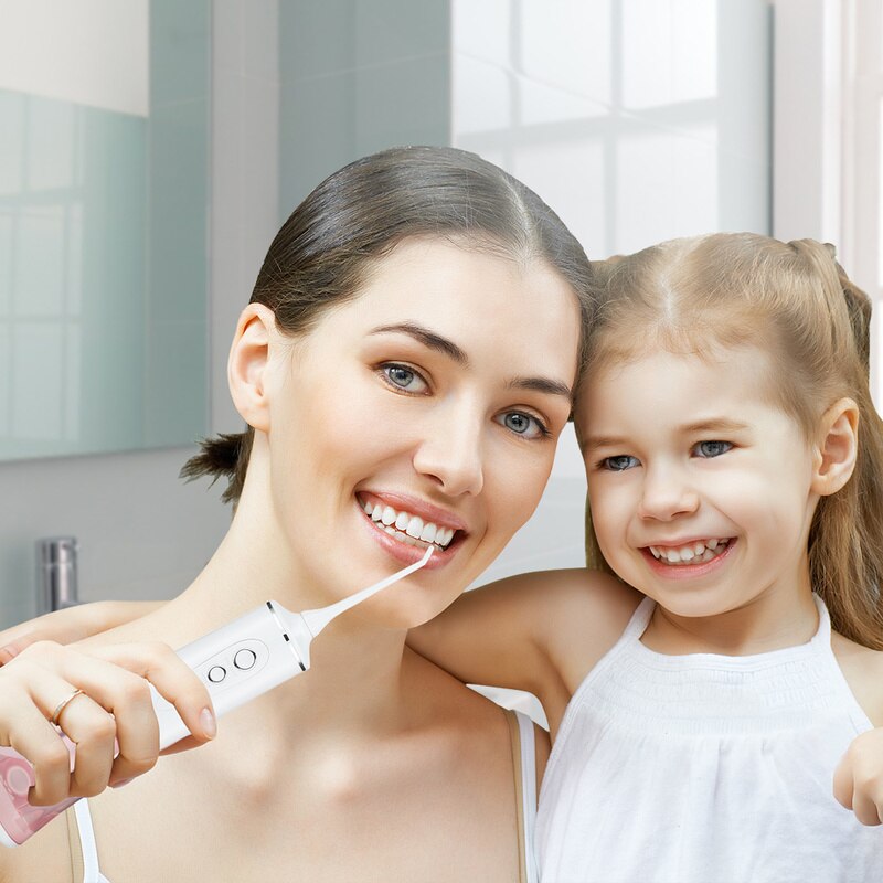 Oral Irrigator for Teeth Dental Water Jet 200ml Tank Oral Irrigator Dental Electric Toothbrush Water Flosser for Teeth Whitening