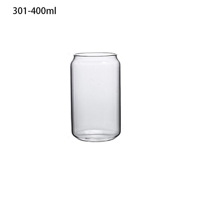 Nordic Minimalistische Glazen Beker Transparant Drinken Gebruiksvoorwerp Koffiezetautomaat Wijn Melk Bier Cola Sap Koud Drinkware Glas Drinkware Duurzaam: 301-400ml