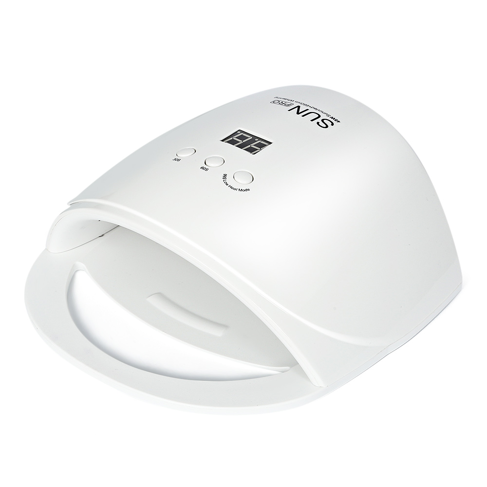 SUNPRO 48W Portable Gel Polish LED Nail Dryer Phototherapy Smart Curing Lamp: US PLUG