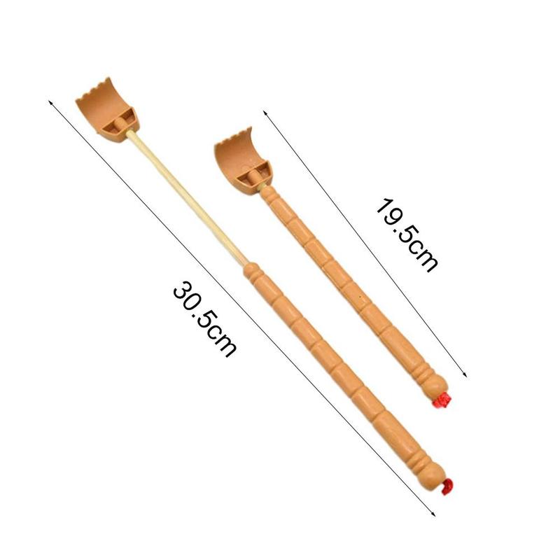 Telescopic Bamboo Wooden Back Scraper Wooden Bamboo Joint Retractable Expandable Back Scraper Self Back Massager 1pcs