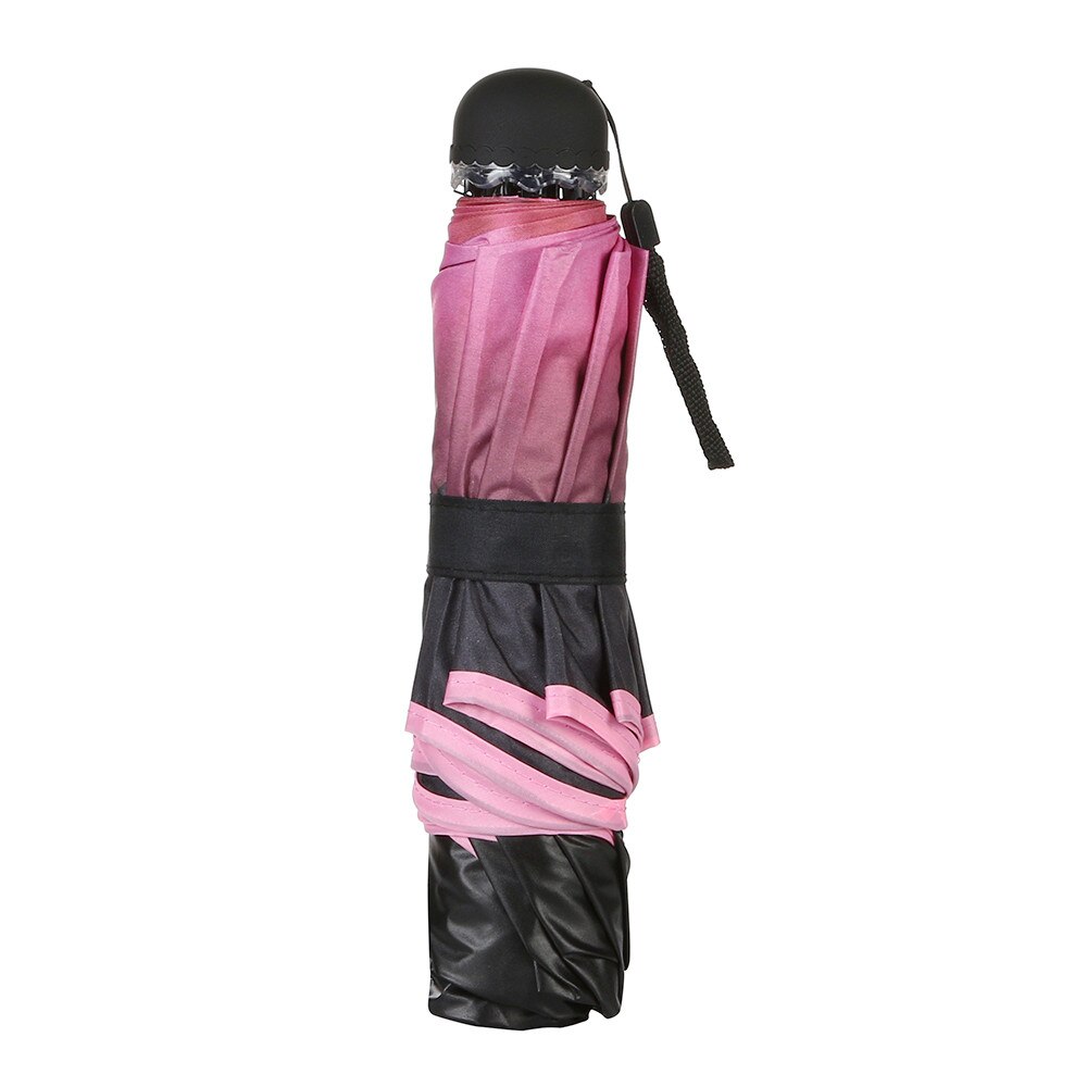 umbrella Non-slip handle Foldable umbrella Travel Parasol Folding Rain Windproof Umbrella Double Folding Anti-UV Sun/Rain W916