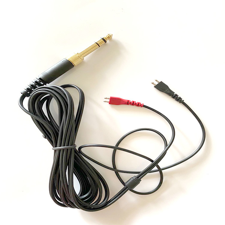 Suitable for Sennheiser HD25 HD560 HD540 HD480 HD430 HD420 HD250 cable headset 6-meter spring retractable replacement cable: Length 2 meters