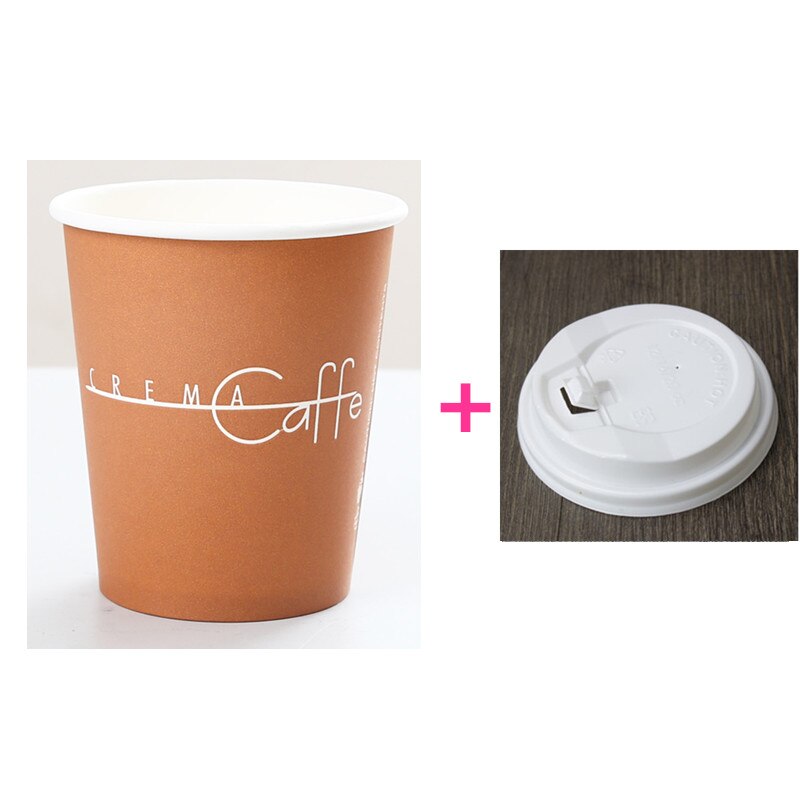50 Stuks Wegwerp Drink Cup Party Gunsten Koffie Beker Melk Thee Glazen 250 Ml 400 Ml papier Cup Met Deksel: cup and lid2 / 500ml 16oz 50pcs