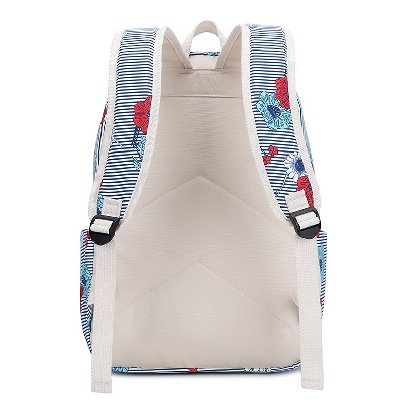 Fengdong 3 pièces/ensemble sacs d'école pour filles fleur sac à dos ensemble femmes sac à dos à fleurs fille livre sac enfants stylo crayon sac ensemble