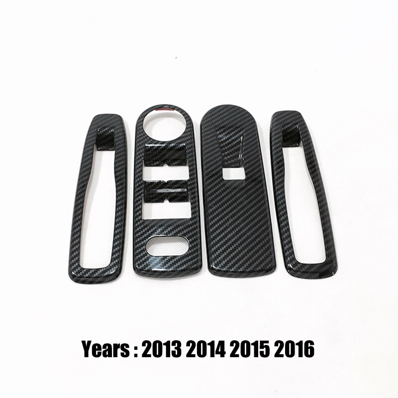 Til renault clio iv clio 4 abs kulfiber front læselampe lampeskærm panel cover trim bil styling tilbehør: Glasløft
