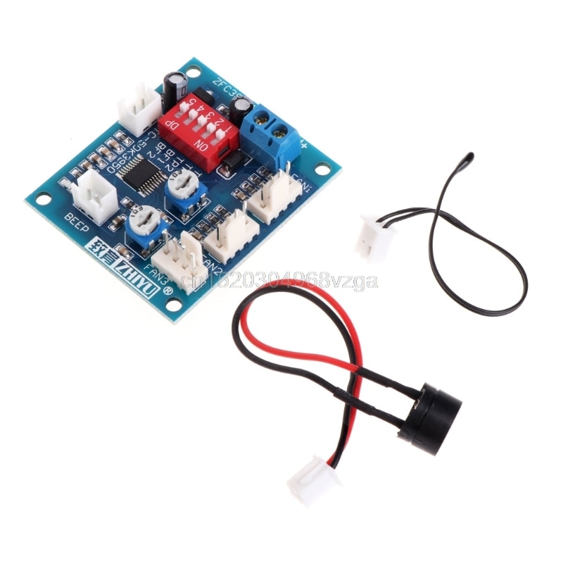 12V CPU ventilador Control de temperatura PWM módulo controlador de velocidad alarma zumbador Sensor D11