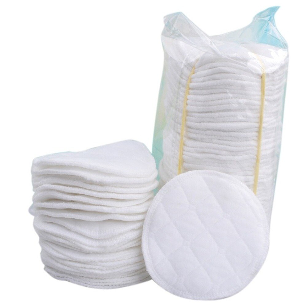 Almohadillas de lactancia para pecho reutilizables, 10 Uds., lavables, suaves, absorbentes, para lactancia de bebés, resistentes al agua, almohadillas de lactancia de 3 y 6 capas, algodón puro