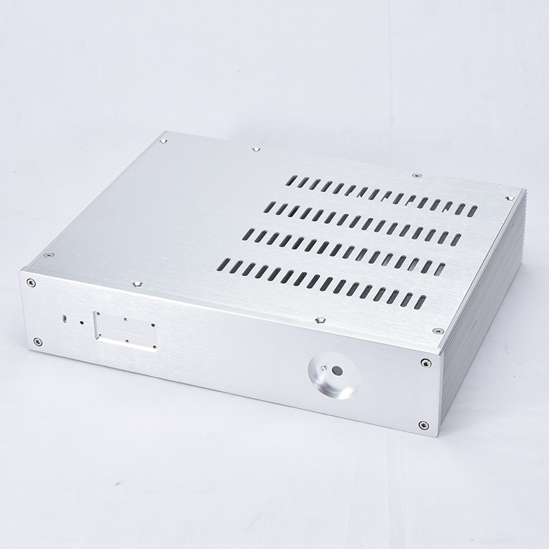 Full Aluminum KSA-5 AMP Enclosure Pream box headphone Case Power Amplifier Chassis: Amplifier version