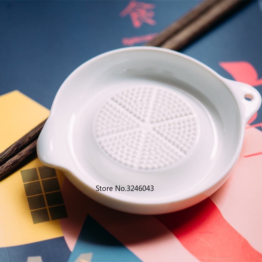 Ceramiczny imbir czosnek Wasabi tarka kruszony wyciskacz robić czosnku urządzenie naczynie na sos sojowy robić Sushi sashimi dziecko żywienie uzupełniające narzędzia