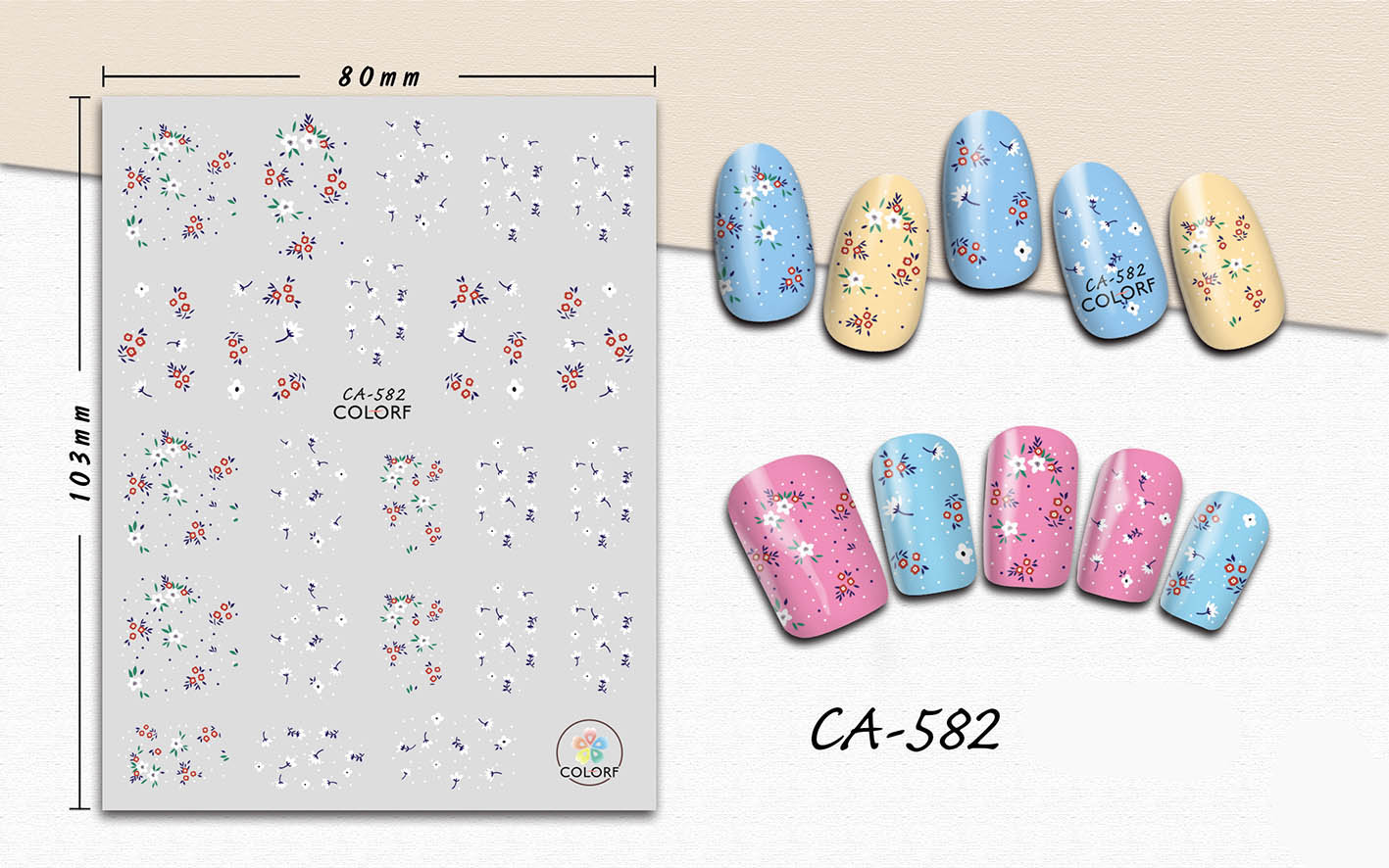 3D Nail Sticker Verse Kleine Bloemen Nail Art Decoraties Manicure Stickers Decals Slider Nagels Folie Decoraciones Accessoires