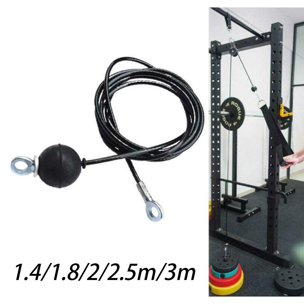 Câble de Fitness d&#39;intérieur en acier pour poulie, 1.4M, 1.8M, 2M, 2.5M, Kit de bricolage, poids multiple, poulie de Fitness