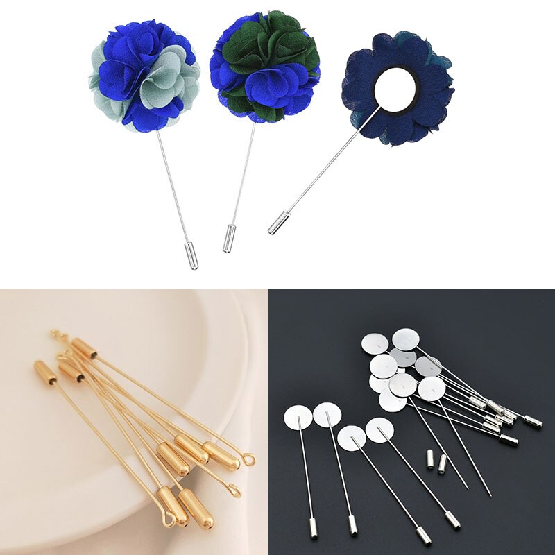 20pcs Brooch Pins Stoppers End Cap With Silicone Plug Tie Pin Post Back Plugging for DIY Jewelry Making Accessories