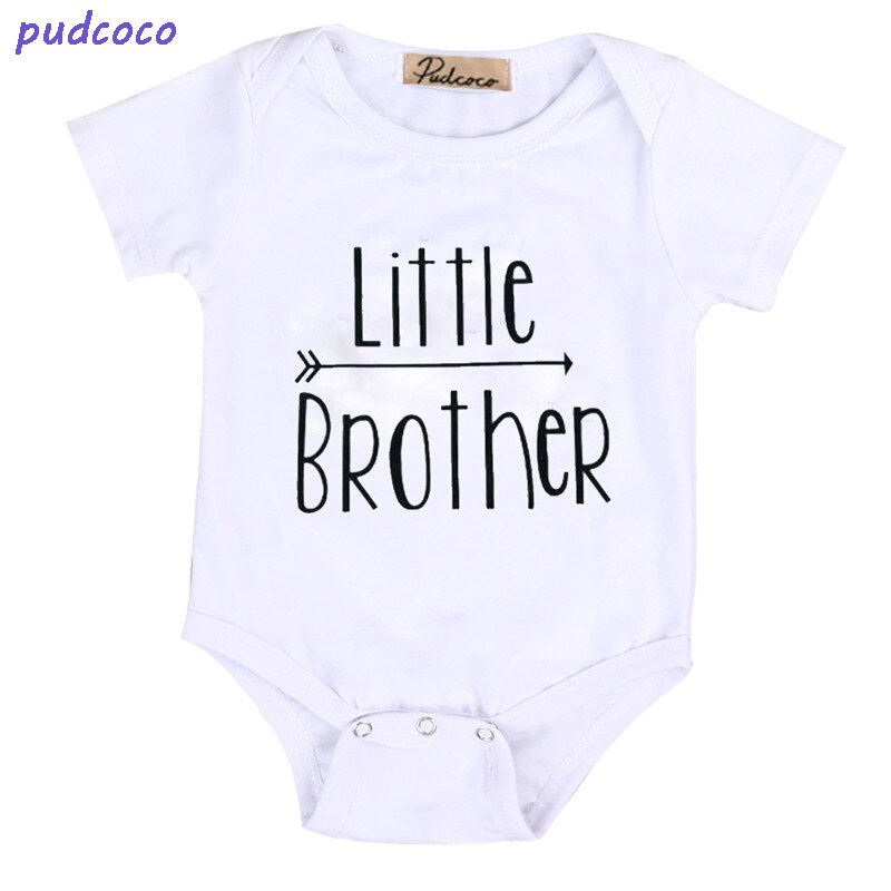 Brotherhood Clothes Lovely Summer Little Brother Baby Boys Romper Bodysuit Big Boy T-shirt Tops Cute Brothers Clothing Outfits: 6 to 12 Months