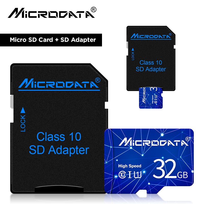 Micro sd-kort 32gb 64gb klass 10 minneskort 16gb 128gb microsd cartao de memoria mini tf-kort