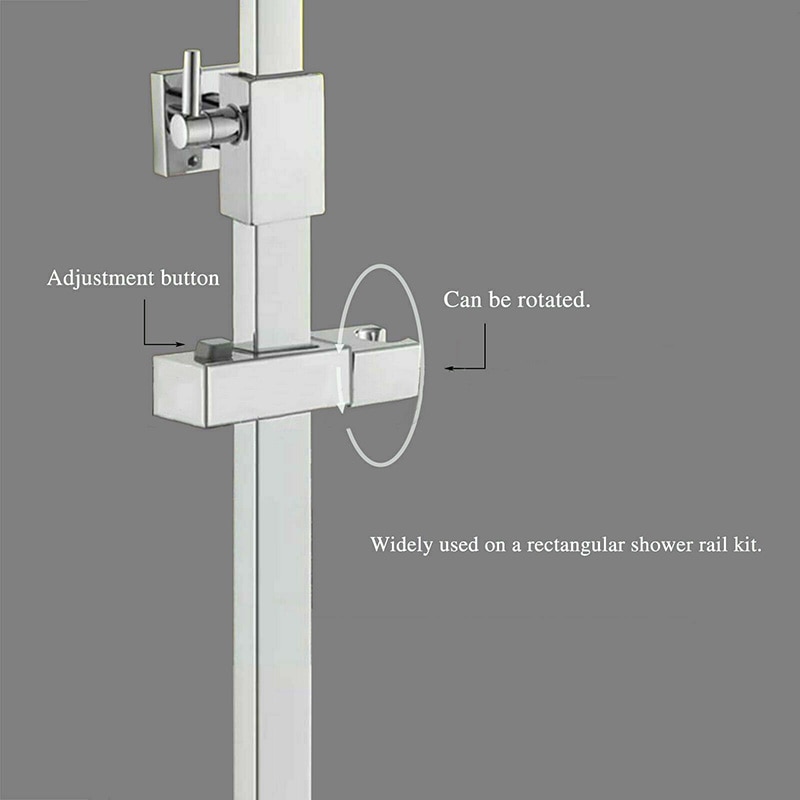 Baderom dusjhode holder brakett stativ justerbart tilbehør for baderoms skyvestang baderomsarmatur
