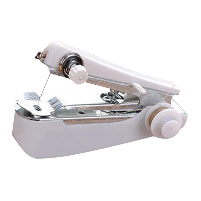 Minimáquina DE COSER inalámbrica, máquina de coser portátil, útil, herramientas de trabajo manual, accesorios de costura: white