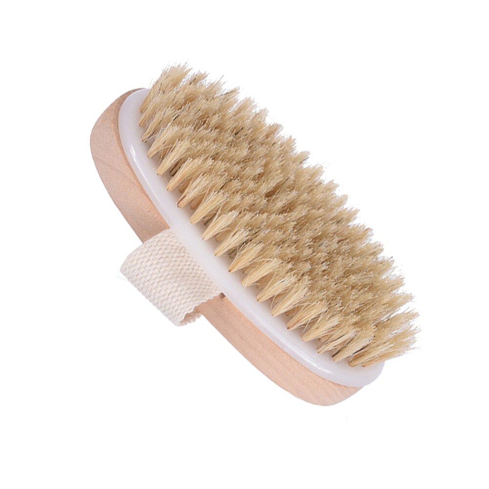 Bathing Brush Dry Skin Body Soft Natural Bristle SPA Brush Without Handle Wooden Bath Shower Brush SPA Exfoliating Body Brush