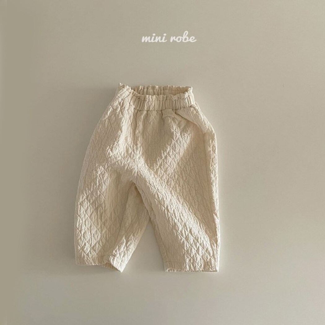 Schattige Baby Meisjes Bloemen Broek Linnen Geplooide Kids Casual Losse Broek Zachte Ademend Jongen Meisjes Harembroek Voor Baby Kleding: Beige / 4-5 Years   120