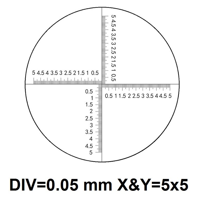 Okular Mikrometer Durchmesser 24mm Optische Glas Kreuz Herrscher Net Konzentrischen Kreise Ringe Nadel für Stereo Mikroskop 30 30,5mm: MS-1-B