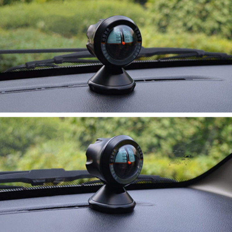 Newst Inclinazione Misura di Pendenza Inclinometro Bussola Multifunzione Veicolo auto Strumento automobile Accessori Interni