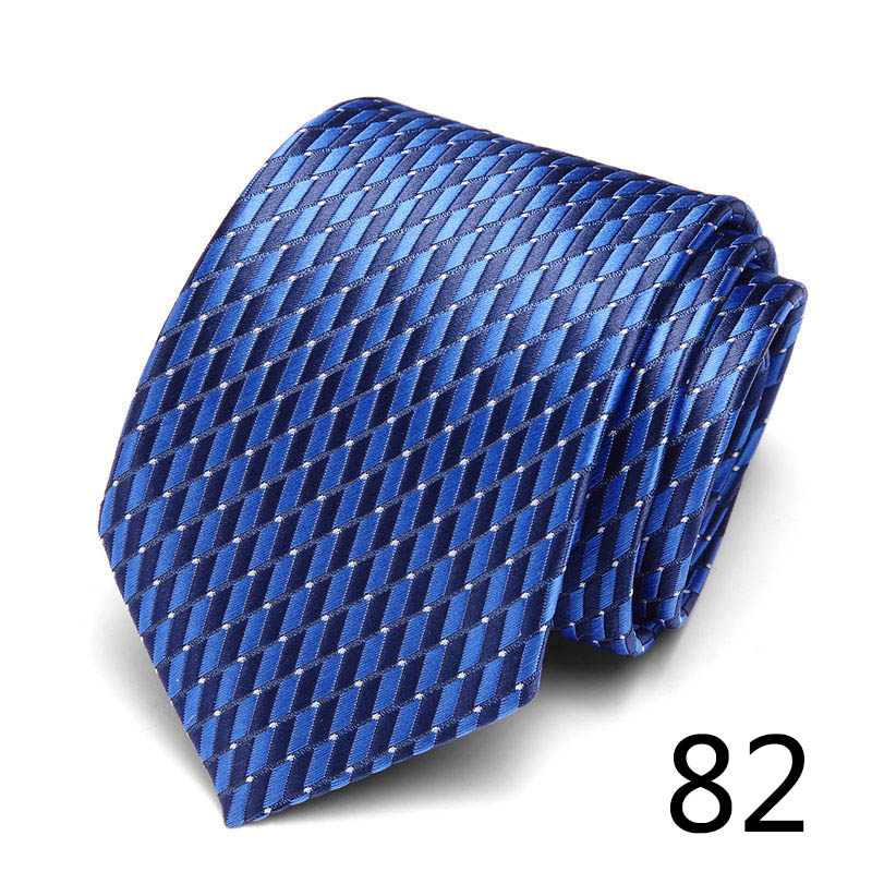 Corbata de , corbatas de 7,5 cm para hombres, 100 estilos de corbata hecha a mano, puntos a rayas azules y rojas para el lugar de trabajo de de boda
