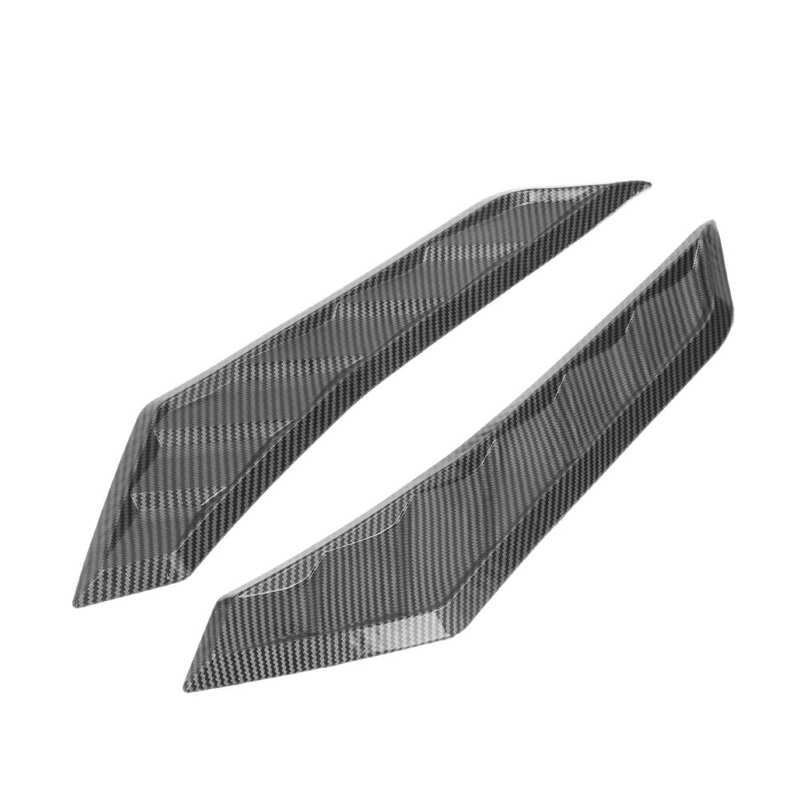 2 Pcs Carbon Fiber Style Hood Vents Bonnet Cover Rubber Front Bonnet Vent Universal for Car