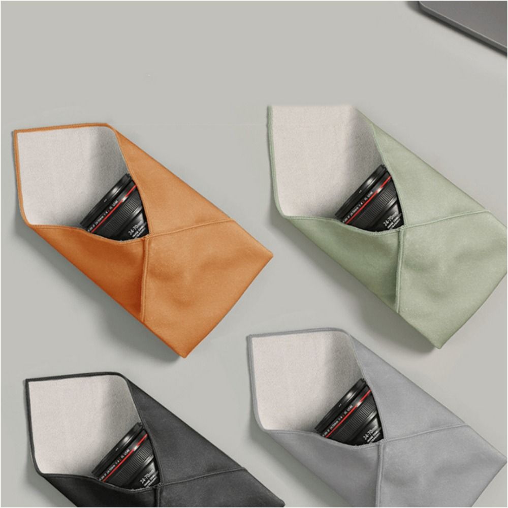 Folding Cloth Self-adhesive Camera Storage Bag Plush Wrapping Cloth Photography Camera Protective Wrap Anti Scratch