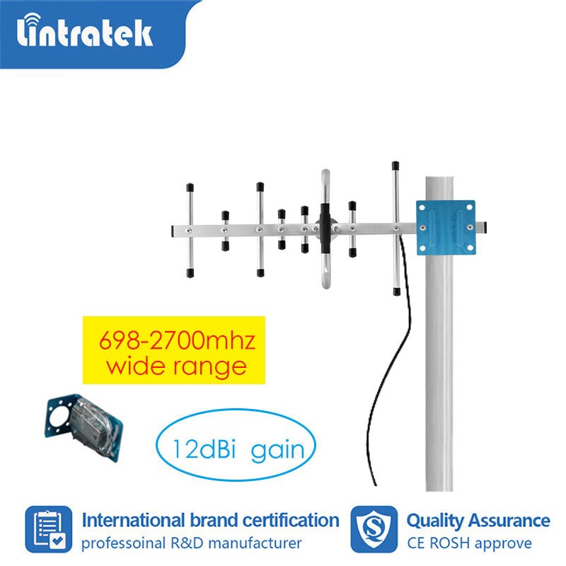 2g 3g 4g 12dbi yagi antena ao ar livre + omnidirecional cellling + 10m cabo para amplificador de impulsionador sinal repetidor gsm umts lte 50