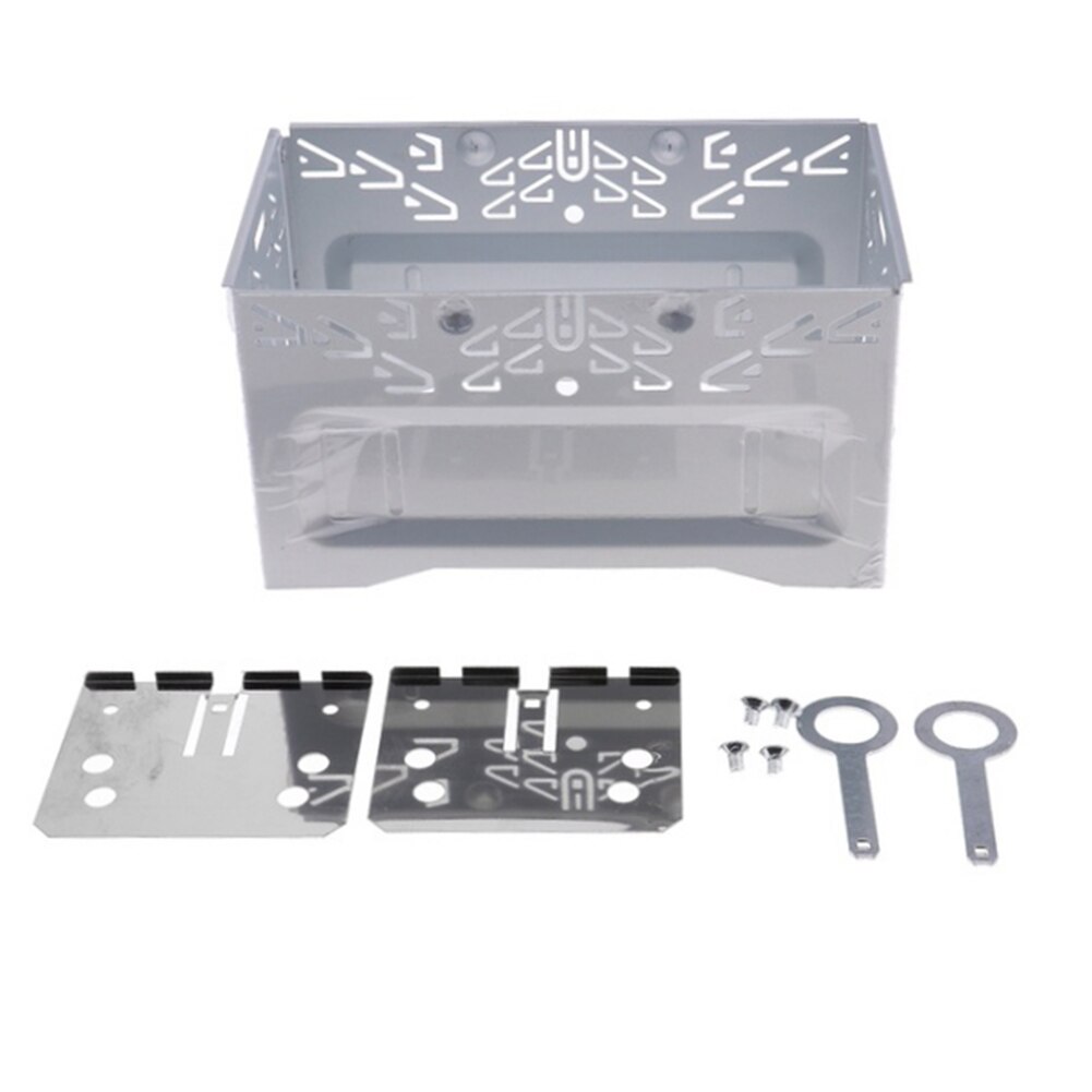 Inbouwframe universeel auto 2 din dashboard inbouw montage voor radio speler zijbeugels stereo ontgrendelingssleutel