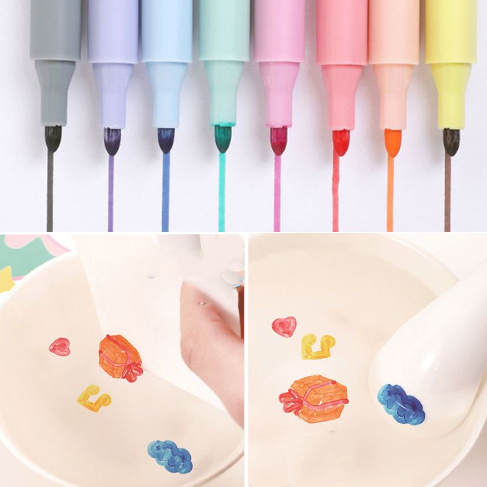 8 kolorów garnitur lewitujące pióro w wodzie pisak robić tablic suchościeralnych kasowalna znacznik wodny nauczanie rysunek pióro cyfrowe kolorowy pisak robić tablic suchościeralnych