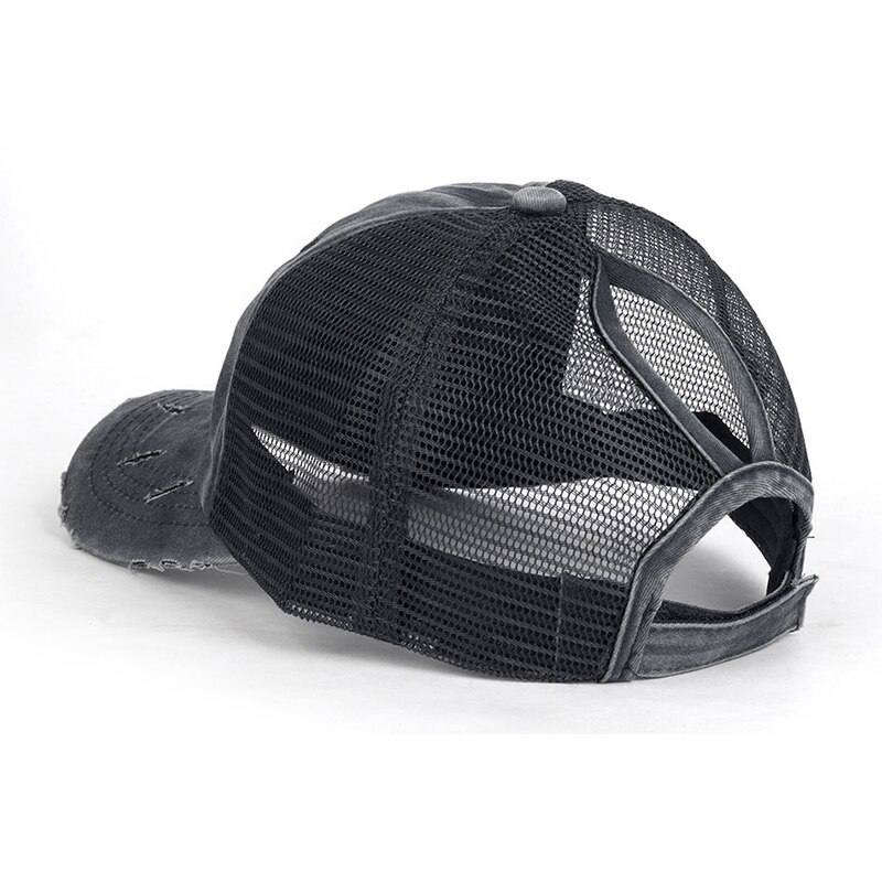 WolFAce Outdoor Sports Adjustable Sunshade Mesh Baseball Cap Women Men Cap Sun Hat Trendy Hiking Ponytail Sun Caps