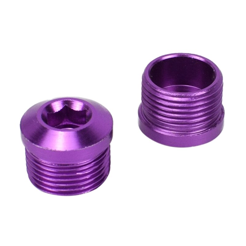 Fiets pedaal hoes fiets pedaal reparatie onderdelen roestbestendig fiets lager pedaal hoes  h58d: Paars