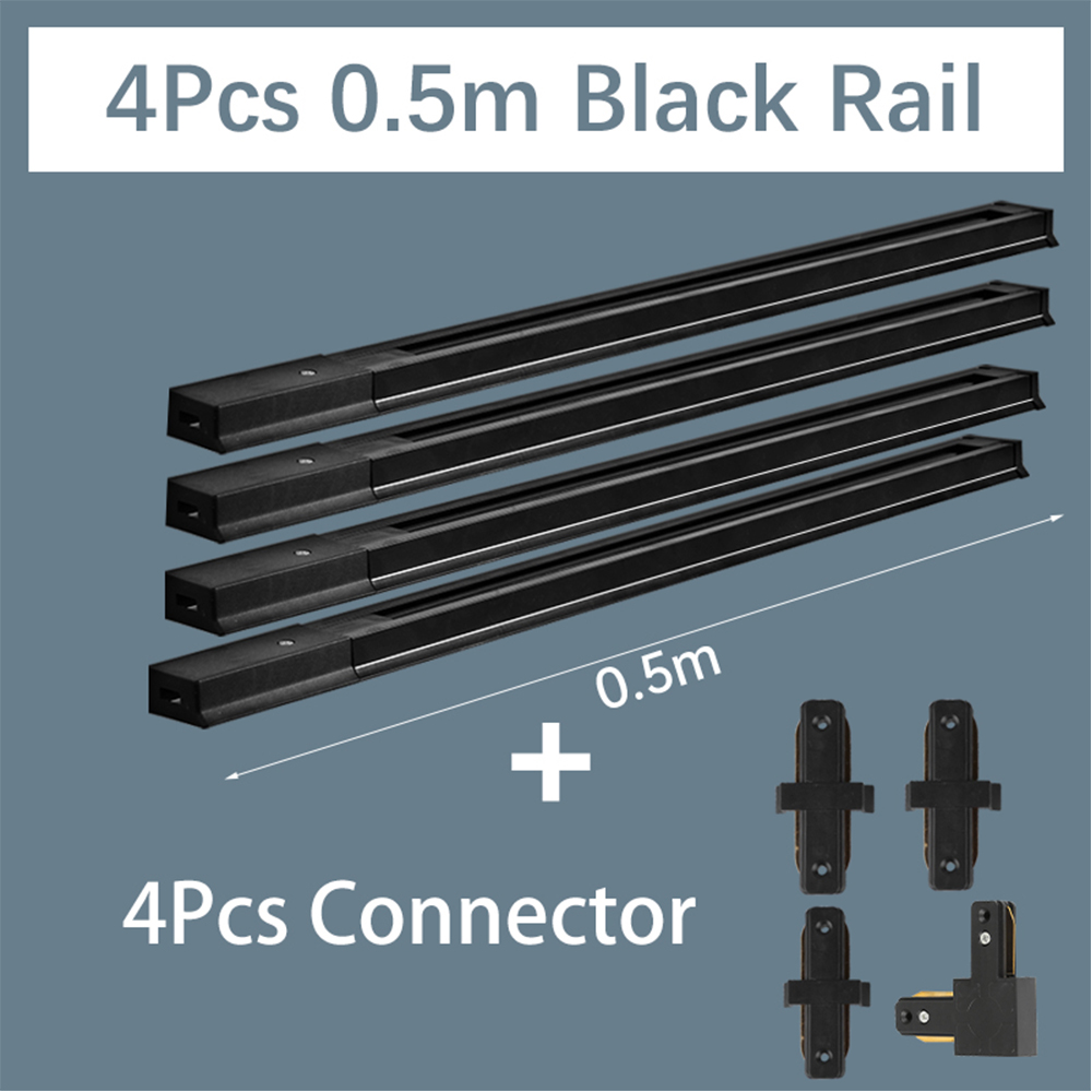 Spoorverlichtingsarmaturen Trackl Bar 0,5 m 2-draads railconnectorsysteem Universele railverlichtingsarmatuur voor led-spotplafondlamp: DONKERROOD