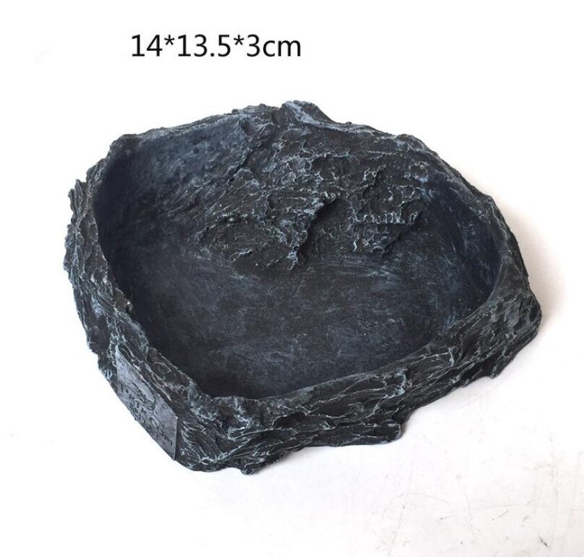 Crawler pet feeder skål bassin harpiks giftfri mad vand pot krybdyr skildpadde skildpadde skorpion firben krabber kæledyr forsyninger
