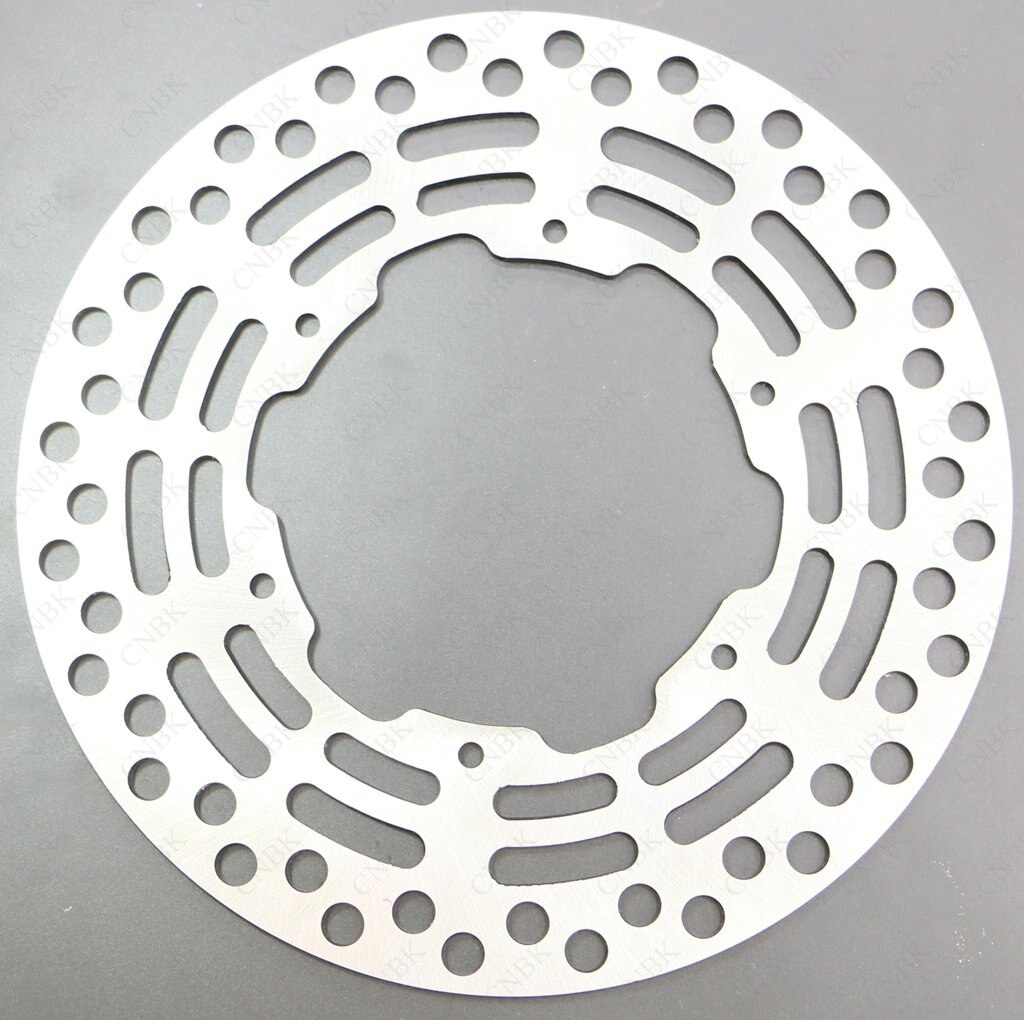 thumbnail image 2 of Front + Rear Brake Disc Rotor & Pad Kit For Suzuki RM 125, RM 250, RMX 250 (1989-1995) – Waved Edge, Grooved, Stainless Steel By Extreme Shop 2 of 6