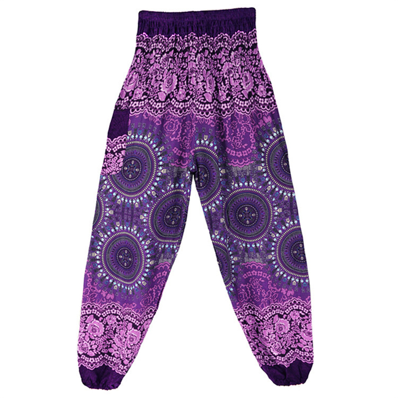 Yoga Hosen Frauen Hippie Harem Gedruckt Leggings Boho Hohe Taille Pantalone De Mujer Cintura Alta Calca Feminina Strand
