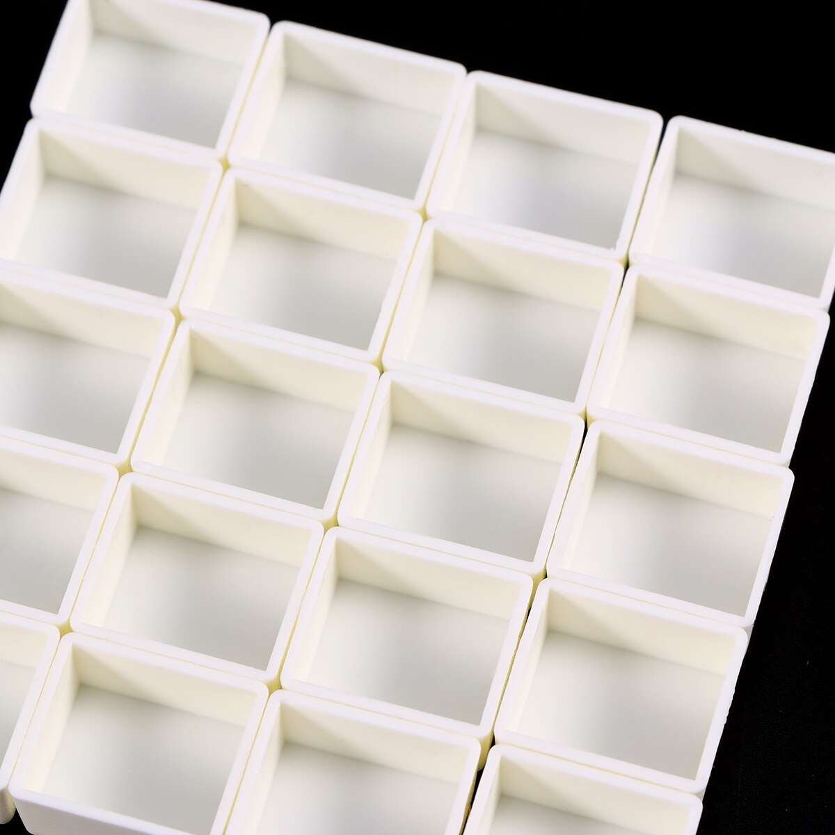 50 stuks aquarelverfbakjes van plastic, lege aquarelverf halve bakjes om te schilderen