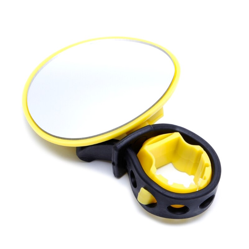 Universele 360 Graden Draaien Achteruitkijkspiegel Stuur Glas Spiegel Fiets Fietsen F20: Geel