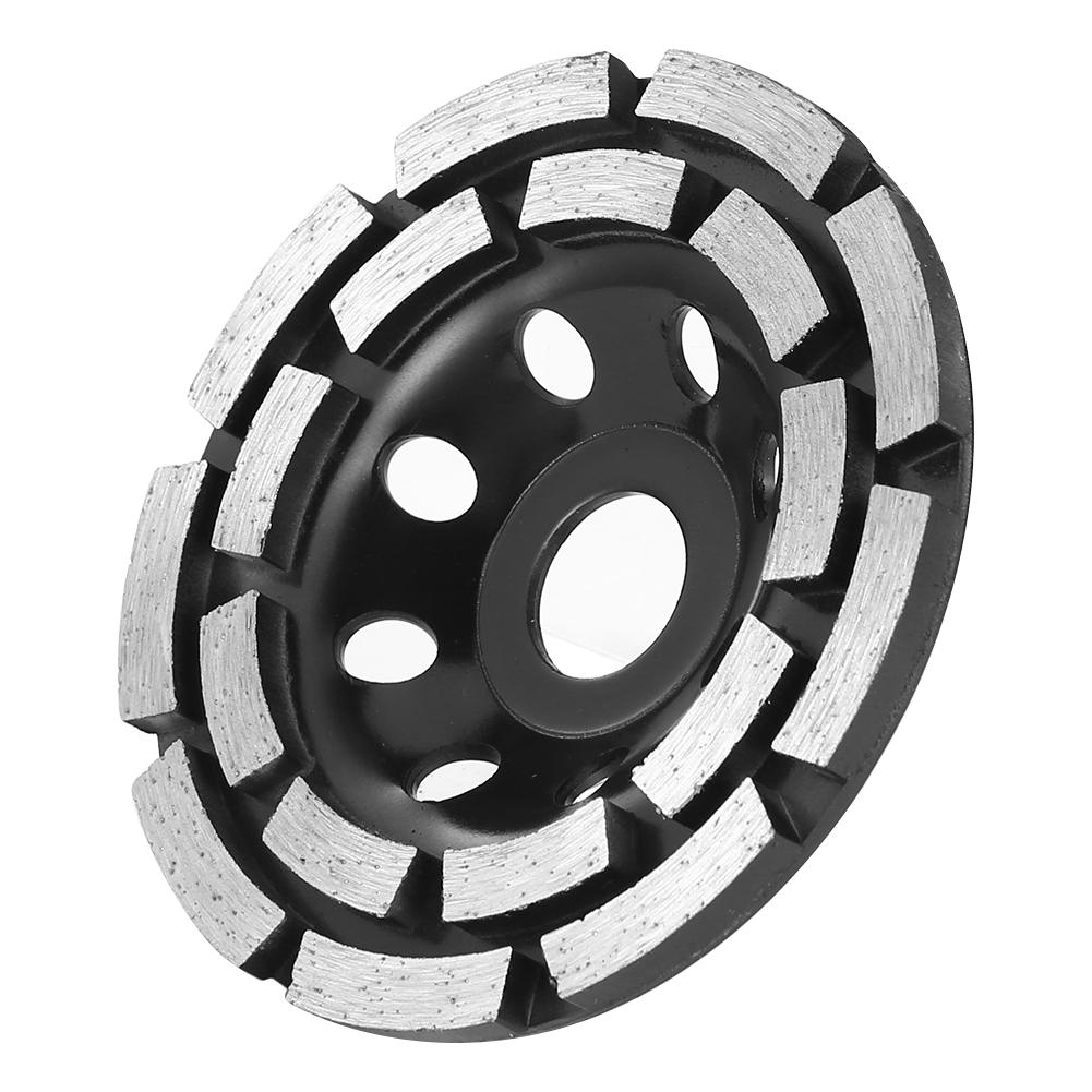 115/125/180mm Diamond Segment Grinding Wheel Cup Disc Grinder Concrete Granite Double Row Stone Cutting Disc Piece Power Tools