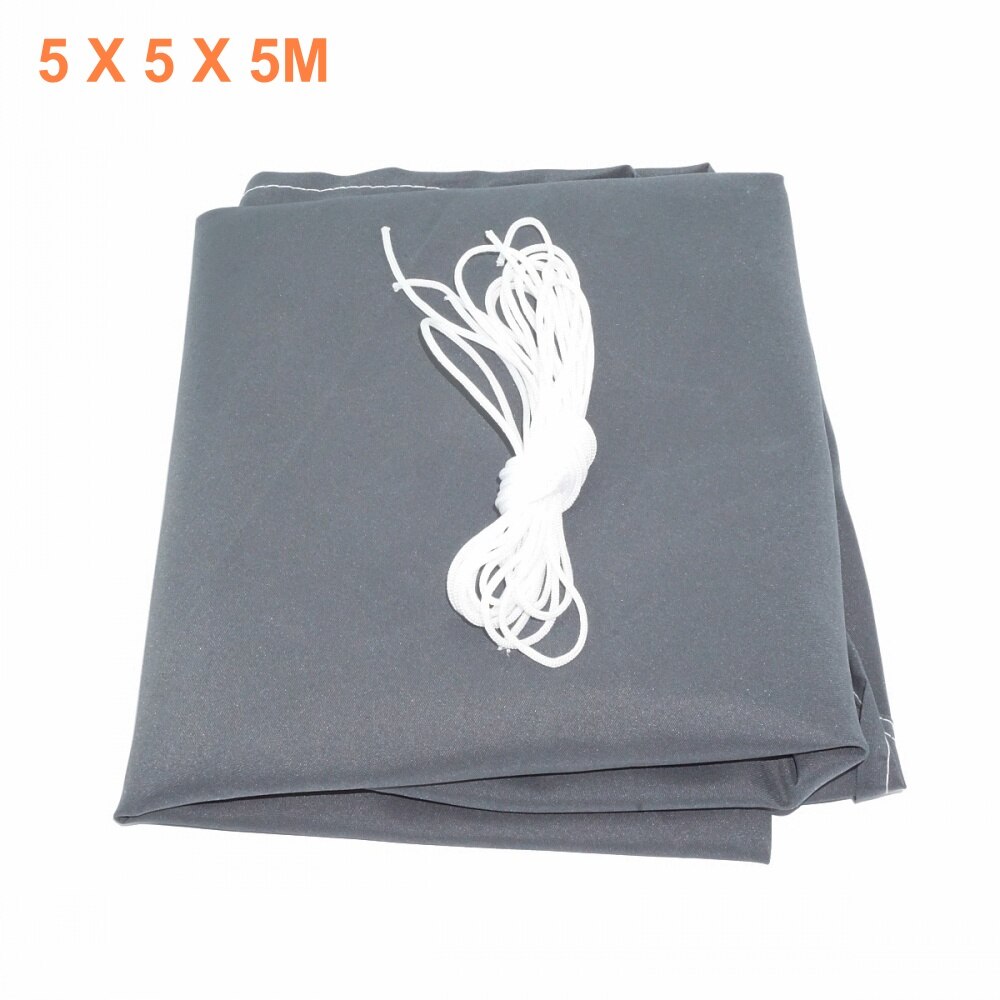 Triangle Waterproof Sun Shade Sail Yard Canopy Patio Garden UV Blocking Outdoor Sun Shelter with Wind Rope 3M / 3.6M / 5M: Grey 5M