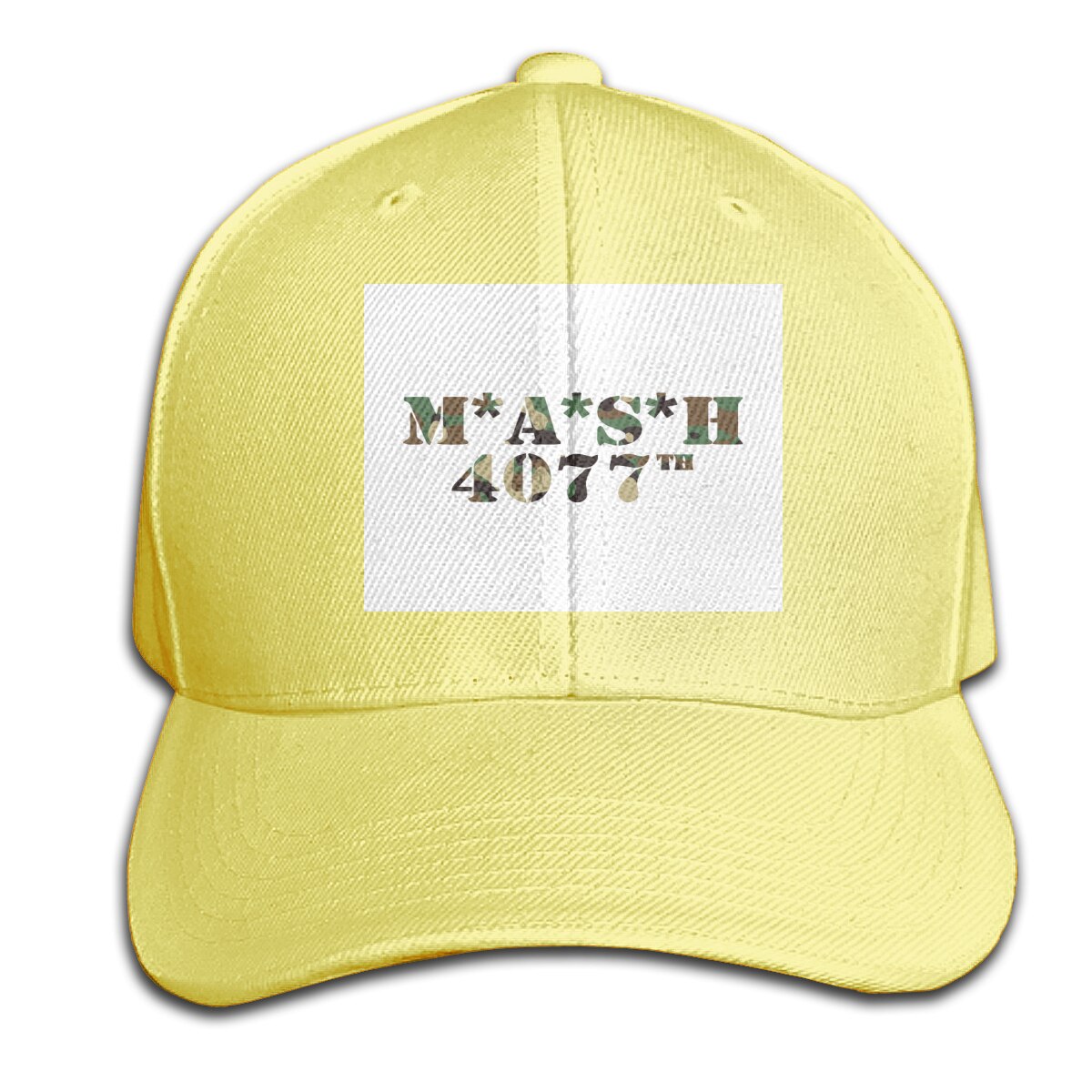 Mash 4077 - Mash 4077 Ontwerpen Ontwerpen Kleur Casual Grote Formele Slogan Laatste Patroon Cap Hoed: Yellow