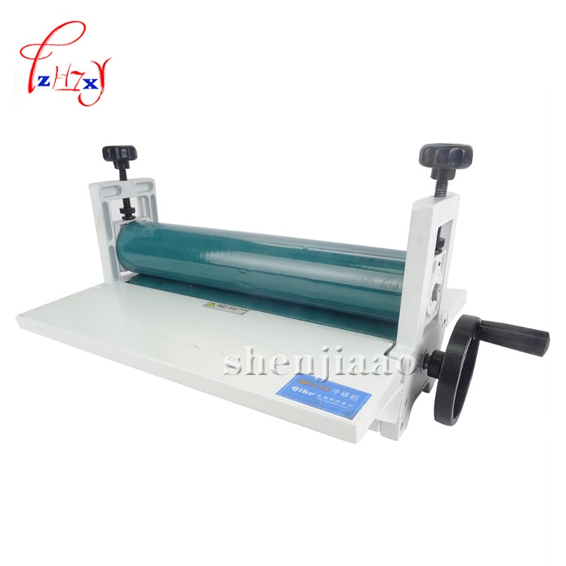 14" 350mm Manual roll laminating machines Photo Vinyl Protect Rubber Cold Laminator 1pc