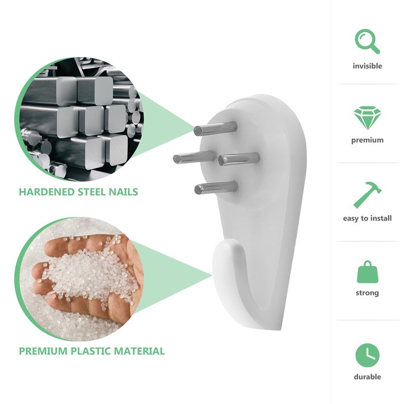 10 Stuks Fotolijst Opknoping Haak Canvas Ezel Stand Schilderij Geen Spoor Fotolijst Nagels Muur Beton Onzichtbare Foto Hangers