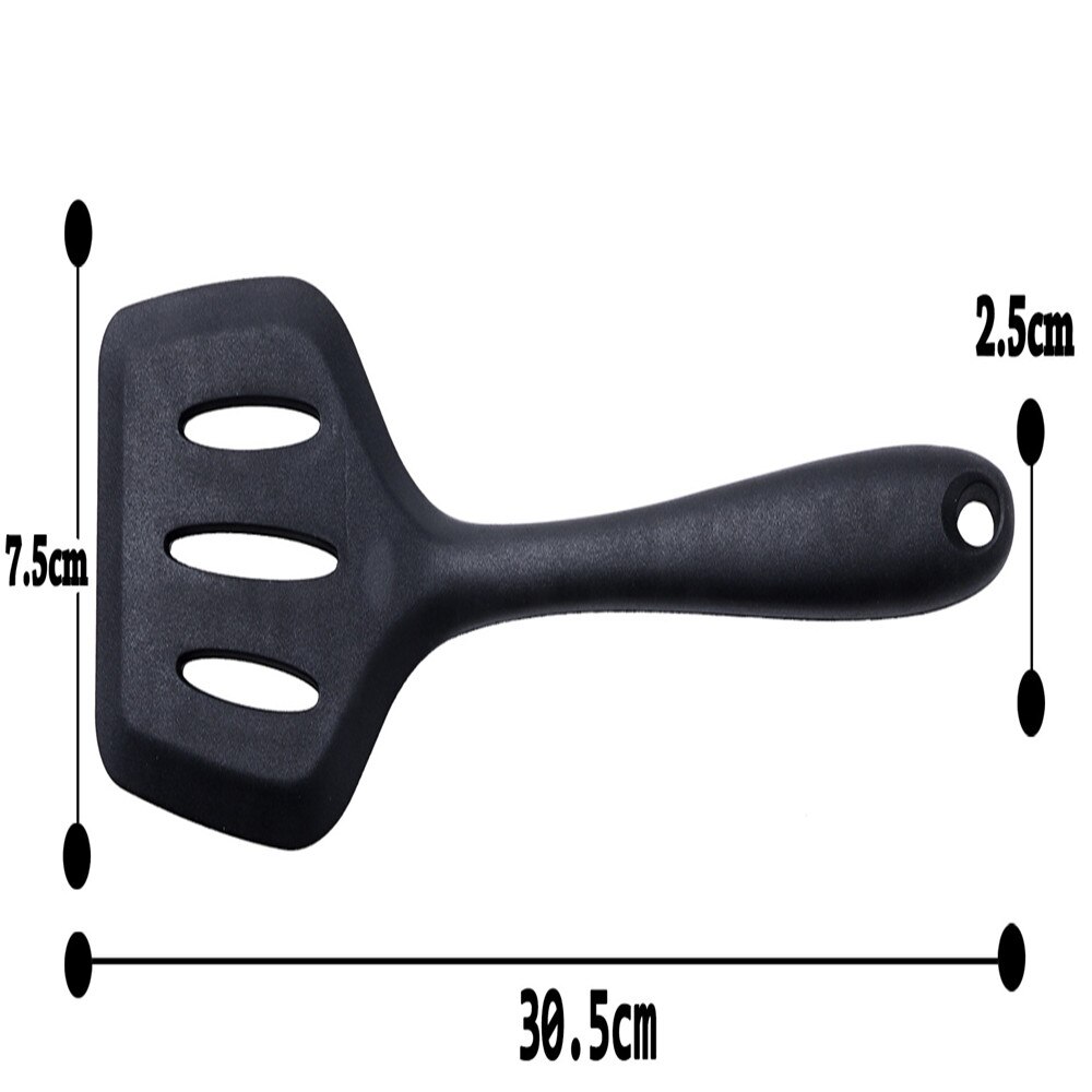 Silicone Flexible Spatula Turner Wide Non Stick Pancake Turner with Stainless Steel Handle Cooking Turner