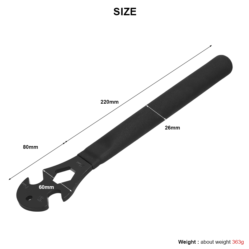 Llave de Pedal de bicicleta con mango Extra largo, pedales de bicicleta de montaña y carretera, removedor de instalación, herramienta de reparación de reemplazo, llave inglesa de 15mm