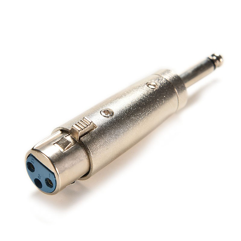 Audio Jack 3 Pin XLR Adapter Connector to 3.5 mm Male Female 6.35 mm To XLR Plug Audio Converter Microphone Adaptors: Orange