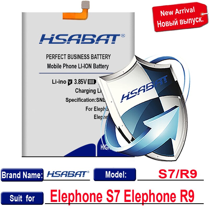HSABAT-Batería de para Elephone S7 / R9 / S3 / A5 / P8 Max / P8000 / P8 mini / P9000 P9000 Lite / S7 MINI / A4 / M2 / P8: for Elephone S7