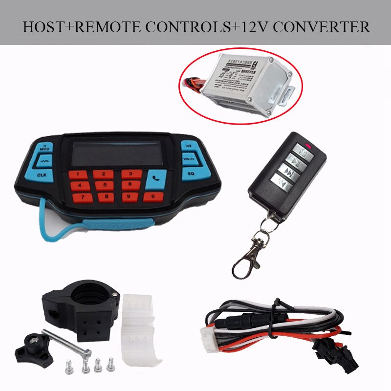 Motorcycle skull loudspeaker With Bluetooth MP3 waterproof Subwoofer Mobile phone call vehicle Electric vehicle Anti theft Color: 13