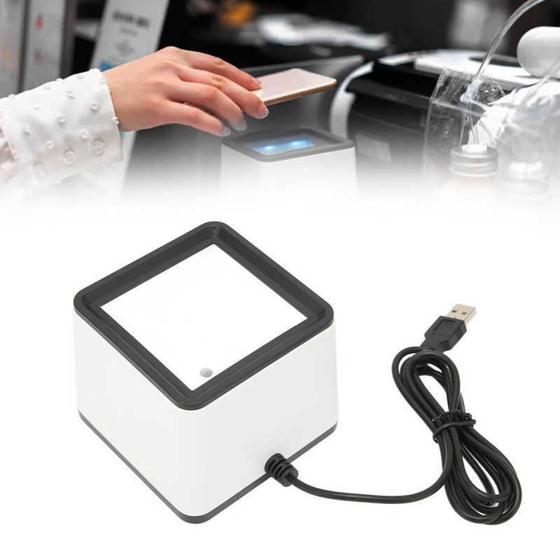 2D 1D Scanner Portable Multifunction All Round Hands Free Desktop Mobile Payment Barcode Scanner document scanner