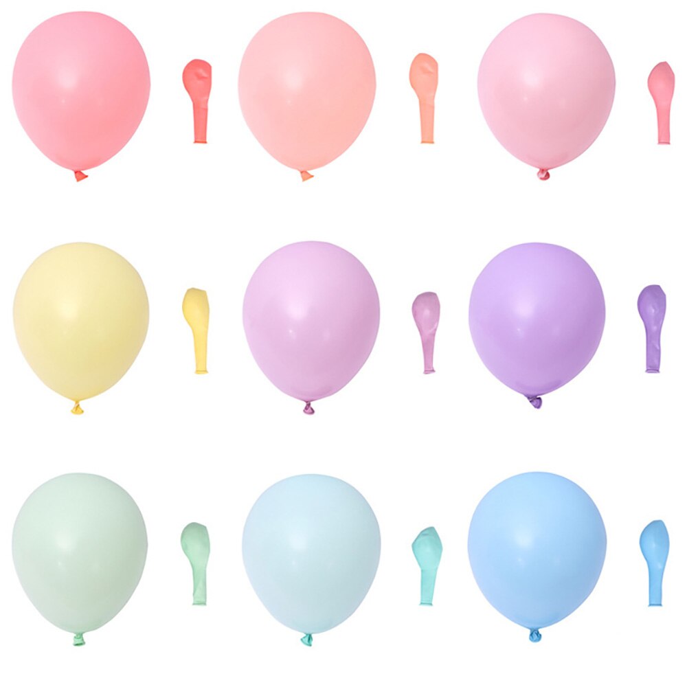 90Pcs 12 "Macarons Kleurrijke Pastel Candy Ballonnen Latex Ronde Helium Ballonnen Decoratie Voor Verjaardagsfeestje Festival 12Inch